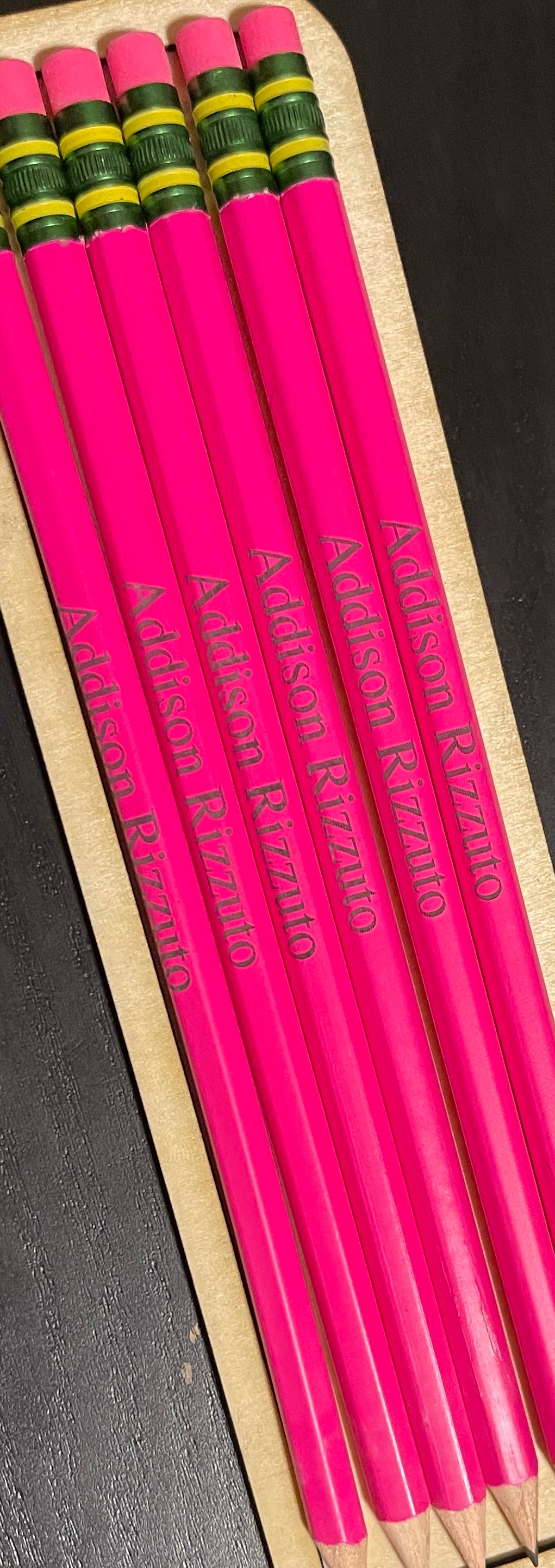 12 (dozen) Pencils - Customized #2 Pencils - multicolor
