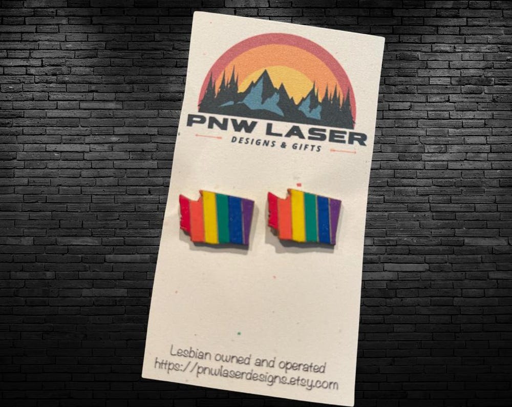 Washington Pride Earrings