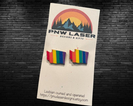 Washington Pride Earrings
